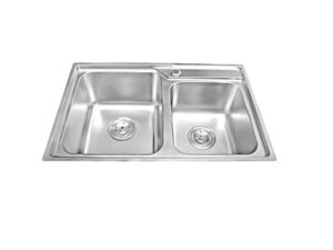 CHẬU RỬA CHÉN INOX 2 HỘC WINLAND E01