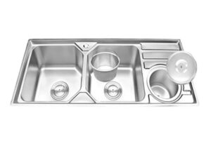 CHẬU RỬA CHÉN INOX 2 HỘC WINLAND G08A