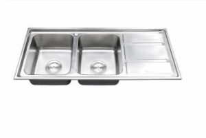 CHẬU RỬA CHÉN INOX 2 HỘC WINLAND D16