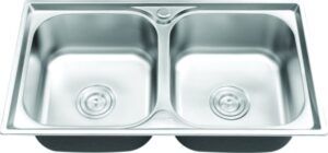 CHẬU RỬA CHÉN INOX 2 HỘC WINLAND C02