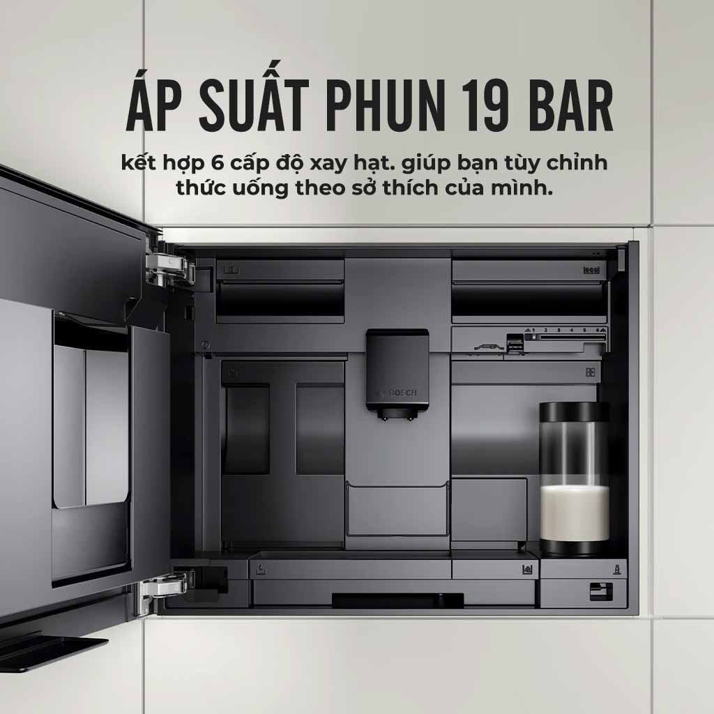 ÁP SUẤT MÁY PHA CÀ PHÊ BOSCH CTL7181B0 ÂM TỦ SERI 8