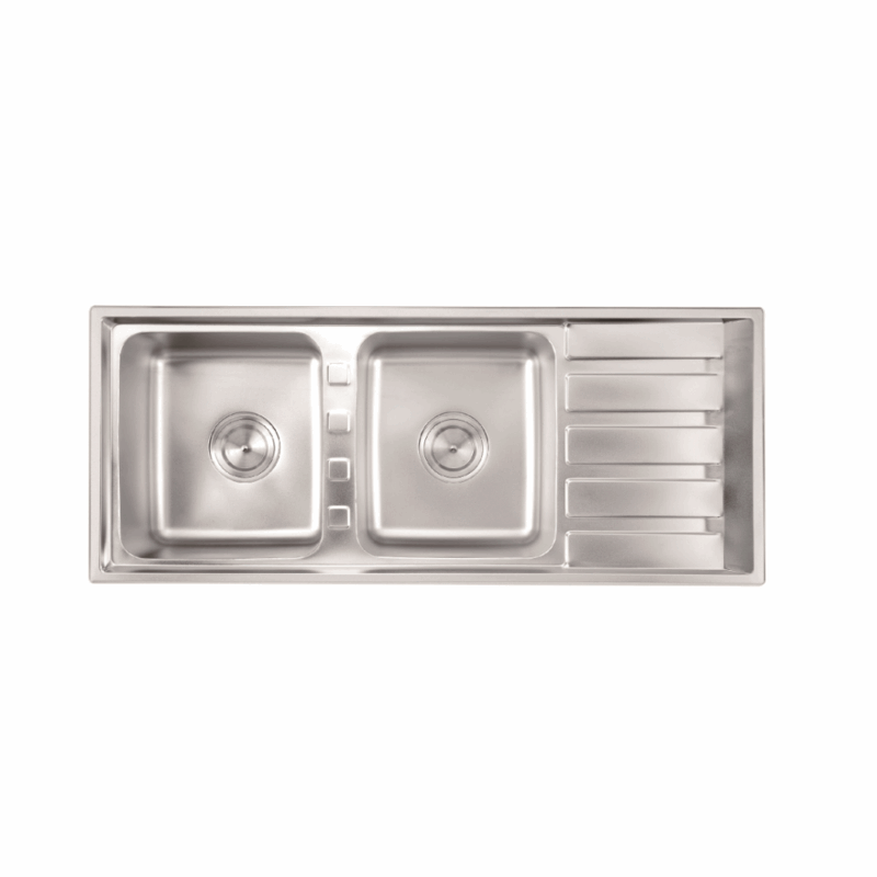 CHẬU RỬA CHÉN INOX 2 HỘC WINLAND D15