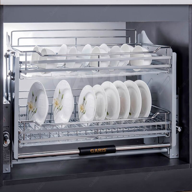 GIÁ BÁT ĐĨA INOX NÂNG HẠ CƠ GARIS ML06.70E