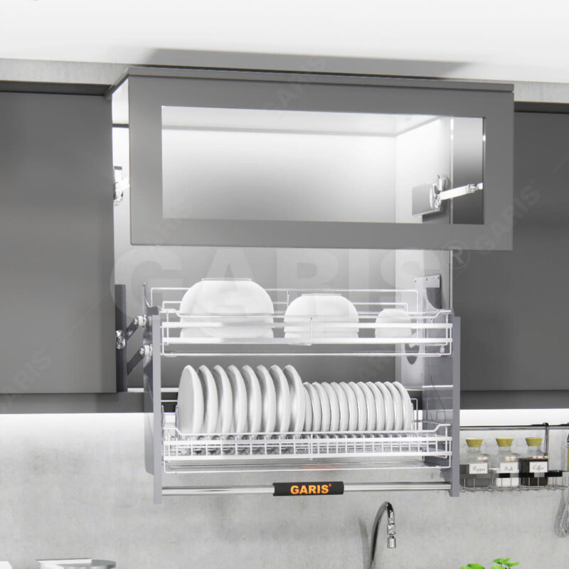 GIÁ BÁT ĐĨA INOX NÂNG HẠ CƠ GARIS ML06.90C