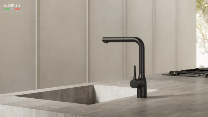 VÒI RỬA BÁT DÂY RÚT NOBILI MANIA NB216LTB