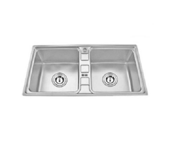CHẬU RỬA CHÉN INOX 2 HỘC WINLAND C09
