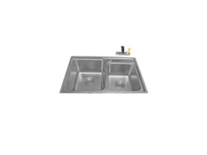 CHẬU RỬA CHÉN INOX 2 HỘC WINLAND E06A