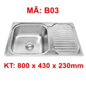 CHẬU RỬA CHÉN INOX 1 HỘC WINLAND B03 - vn 11134201 23030 91zh5w813qov72