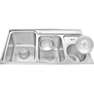 CHẬU RỬA CHÉN INOX 2 HỘC WINLAND G03