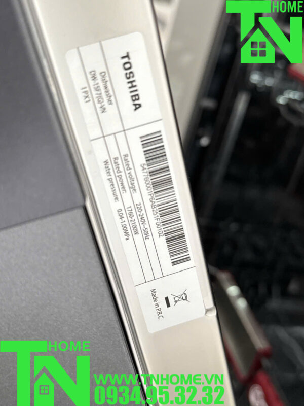 HÌNH ẢNH THỰC TẾ CỦA MÁY RỬA CHÉN TOSHIBA ORIGINCLEAN DW-15F7(G)-VN