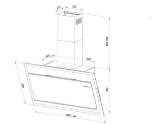 HÚT MÙI GẮN TƯỜNG 70CM EUROSUN EH-70CN78W - 10