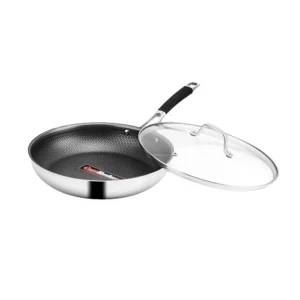 CHẢO DẬP GÂN 28CM INOX 304 EUROSUN MS1828-QUEEN