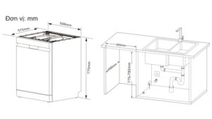 MÁY RỬA BÁT 17 BỘ KOCHER X15S - 30 4