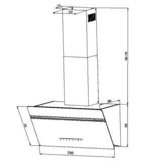KÍCH THƯỚC HÚT MÙI 70CM EUROSUN EH-70CN73