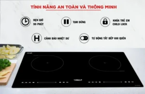 BẾP TỪ ĐÔI CHEFS EH-DIH323 - 4 4