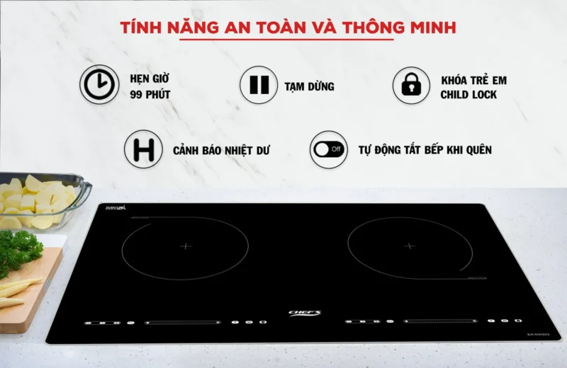 BẾP TỪ ĐÔI CHEFS EH-DIH323
