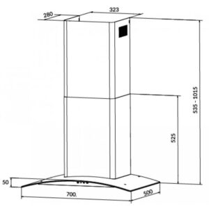 KÍCH THƯỚC HÚT MÙI 90CM EUROSUN EH-90K27S