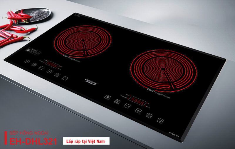 BẾP HỒNG NGOẠI ĐÔI CHEFS EH-DHL321
