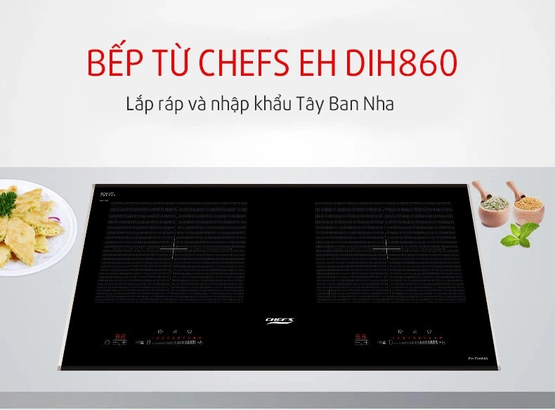 BẾP TỪ ĐÔI CHEFS EH-DIH860