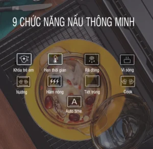 LÒ VI SÓNG KẾT HỢP NƯỚNG CHEFS EH-MW801S - 68 1