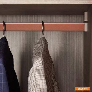 BỘ GIÁ TREO QUẦN ÁO GARIS GW30.90S - Bo gia treo quan ao cao cap lam bang nhom boc da Garis GW30 90S 1