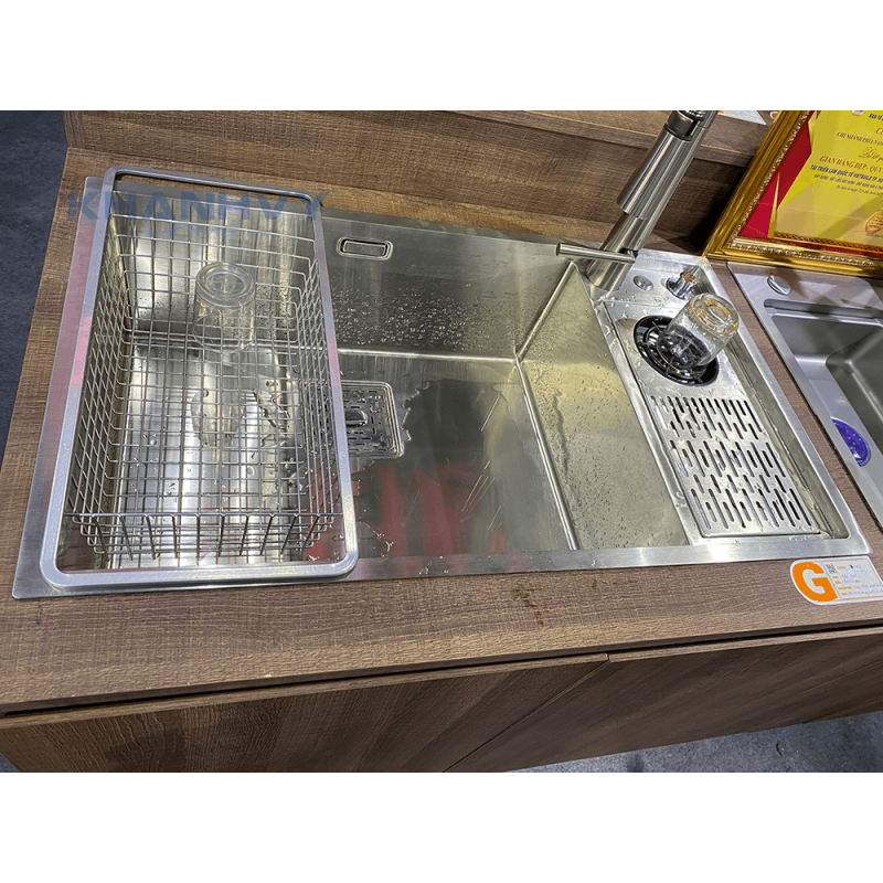 HÌNH ẢNH THỰC TẾ CỦA CHẬU RỬA BÁT 1 HỐ GARIS MS11.82