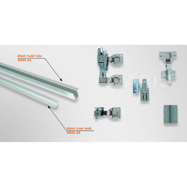 RAY TRƯỢT CỬA LÙA GARIS GR68.2B
