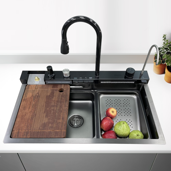 HÌNH ẢNH THỰC TẾ CỦA CHẬU RỬA CHÉN MAADELA MDS-7547DFF LECHFALL