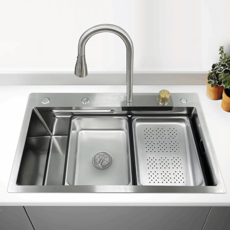 HÌNH ẢNH THỰC TẾ CỦA CHẬU RỬA CHÉN MAADELA MDS-7547U LECHFALL