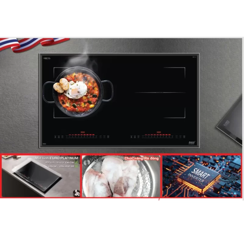 HÌNH ẢNH THỰC TẾ CỦA BẾP TỪ ĐÔI LORCA LCI-685TH