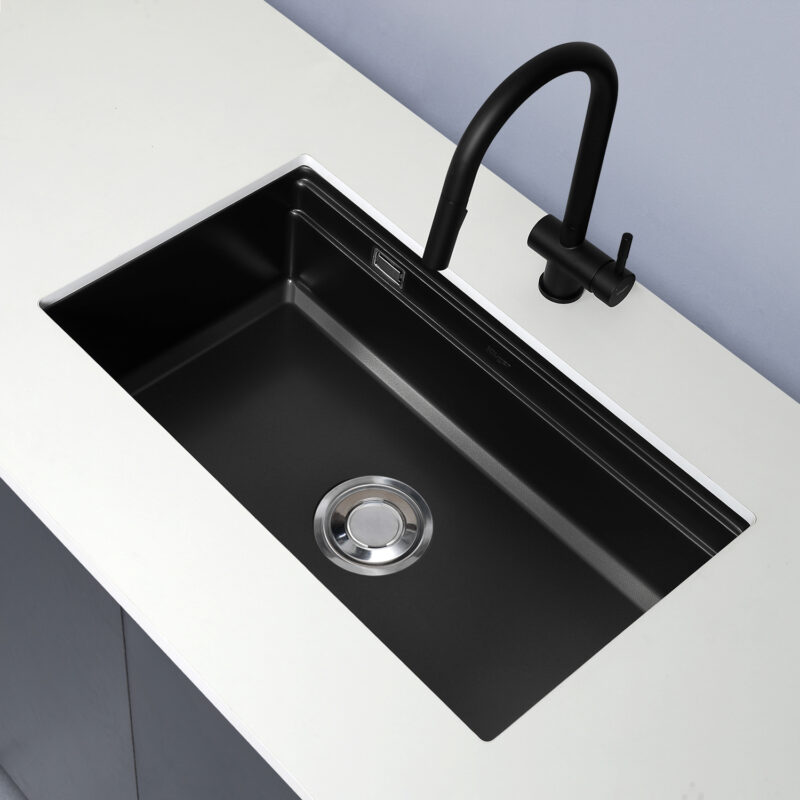 HÌNH ẢNH THỰC TẾ CỦA CHẬU RỬA BÁT KLUGER KG7644FB BASIC