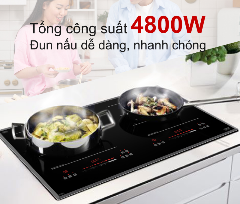 HÌNH ẢNH THỰC TẾ CỦA BẾP TỪ ĐÔI LORCA LCI-816 PLUS