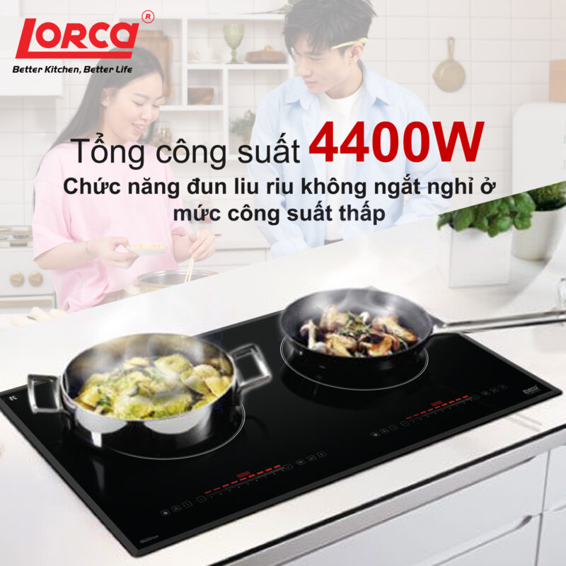 HÌNH ẢNH THỰC TẾ CỦA BẾP TỪ ĐÔI LORCA TA-1825 PLUS