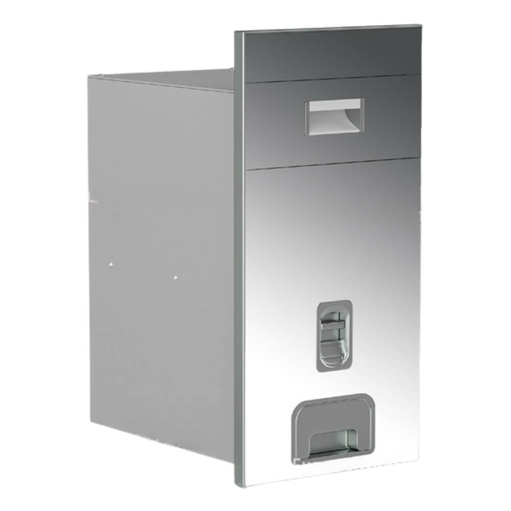 THÙNG GẠO GƯƠNG NÚT NHẤN EUROGOLD CB300S