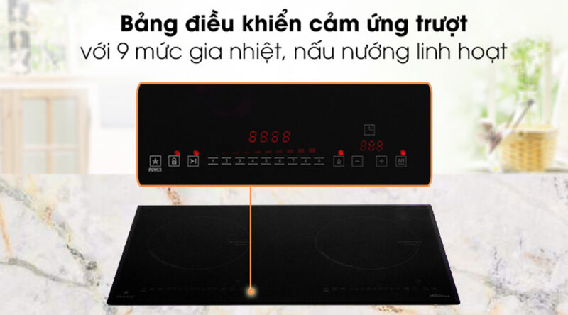 BẢNG ĐIỀU KHIỂN BẾP TỪ ĐÔI PRAMIE PRMY-2205