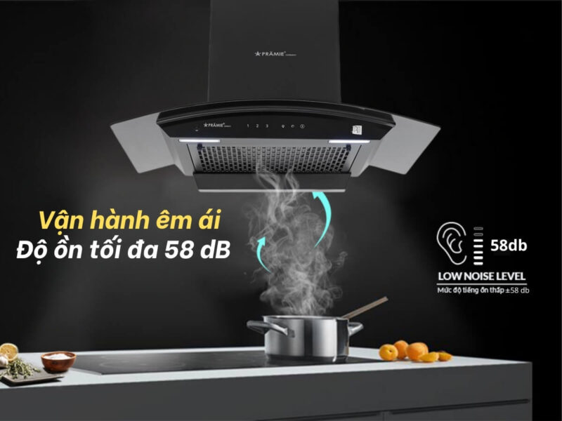 MÁY HÚT MÙI KÍNH CONG PRAMIE AC23-700