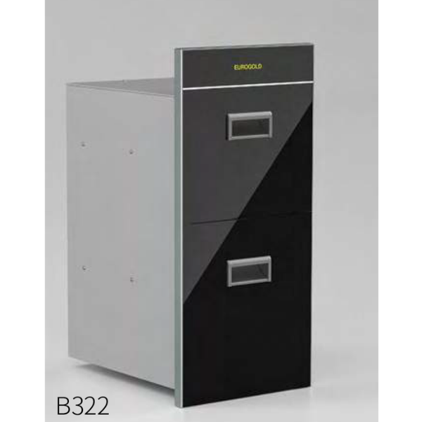 THÙNG GẠO GƯƠNG 2 TẦNG EUROGOLD GB322B