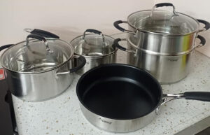 BỘ XOONG NỒI 5 MÓN CANZY CZ 899 - bo noi canzy cz 899