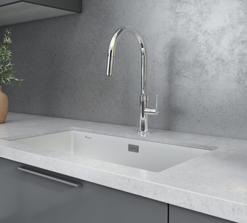 VÒI RỬA DÂY RÚT KONOX LASI CHROME