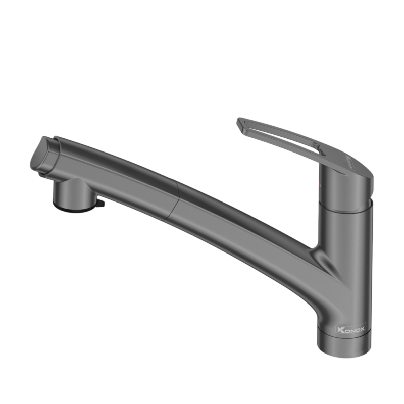 VÒI RỬA BÁT KONOX PHONG CÁCH NHẬT BẢN KIRA GUN METAL