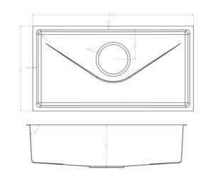 CHẬU RỬA BÁT KONOX BỀ MẶT MỊN TARI 870SM - KT chau rua bat konox Tari 870SM 1 e1775619051468