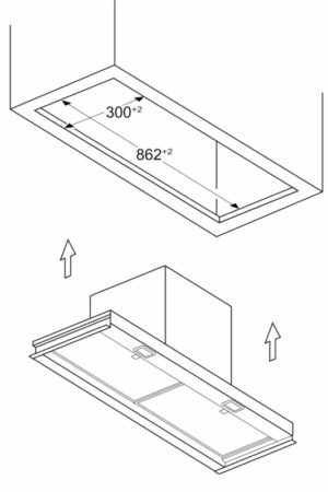 MÁY HÚT MÙI ÂM TRẦN BOSCH DBB97DP60 SERI 6 90CM MODEL 2025 - KT2 may hut mui Bosch DBB97DP60