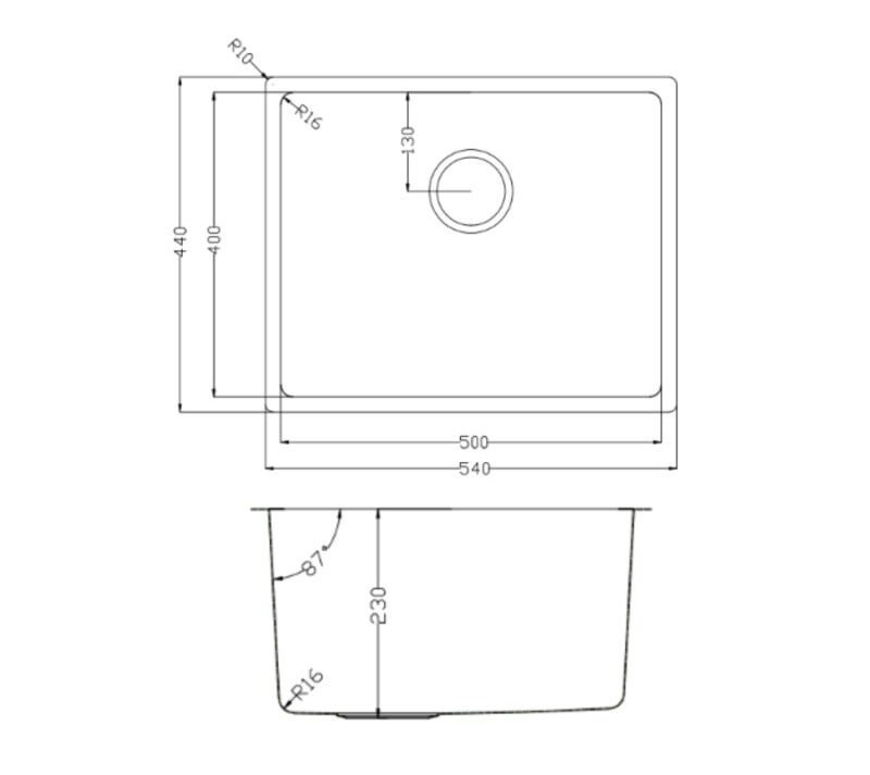 THÔNG SỐ KỸ THUẬT CỦA CHẬU RỬA BÁT KONOX BỀ MẶT MỊN TARI 500SM