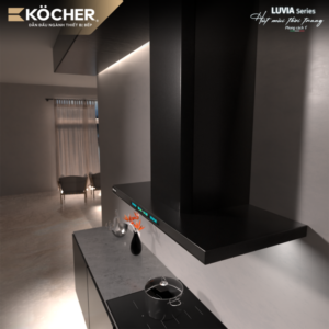 MÁY HÚT MÙI KOCHER LUVIA BLACK MATTE 70CM - 3 1