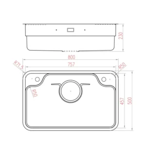 CHẬU RỬA BÁT 1 HỐ NOBINOX LIKEN NL790D  - chau rua bat 1 ho liken nl790d 30 sypcxoun