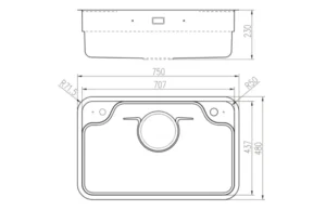 CHẬU RỬA BÁT 1 HỐ NOBINOX LIKEN NL780 - nobinox arvo b275 1 ijru87ph