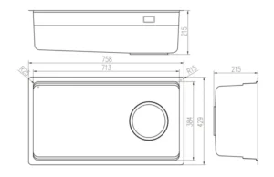 CHẬU RỬA BÁT 1 HỐ NOBINOX LUMIA NX556 - nobinox arvo v676 2 cwmgjpom