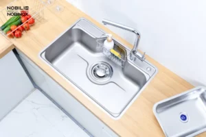 CHẬU RỬA BÁT 1 HỐ NOBINOX LIKEN NL724D - NOB09242 copy BdzhwiZF
