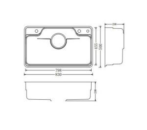 CHẬU RỬA BÁT 1 HỐ NOBINOX LIKEN NL792D - bản kĩ thuật C420 p5srru