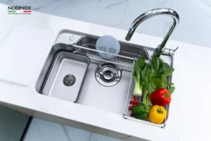 CHẬU RỬA BÁT 1 HỐ NOBINOX ARVO B085 VÂN SIÊU MỊN - chau rua bat 1 ho nobinox arvo b085 10 jfnkykyn